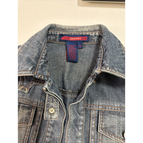 BCBG VINTAGE LADIES BLUE JEAN JACKET MAX AZRIA SIZE XS - Picture 8 of 11